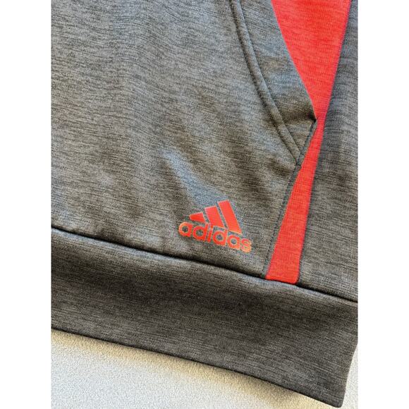 Adidas Hoodie Pullover Front Pocket LG Graphic Red/Black Youth XL - Picture 3 of 11